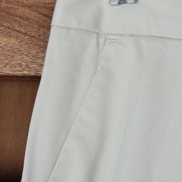 Tory Burch Khaki Flare Pants Size 2 - Picture 3 of 7